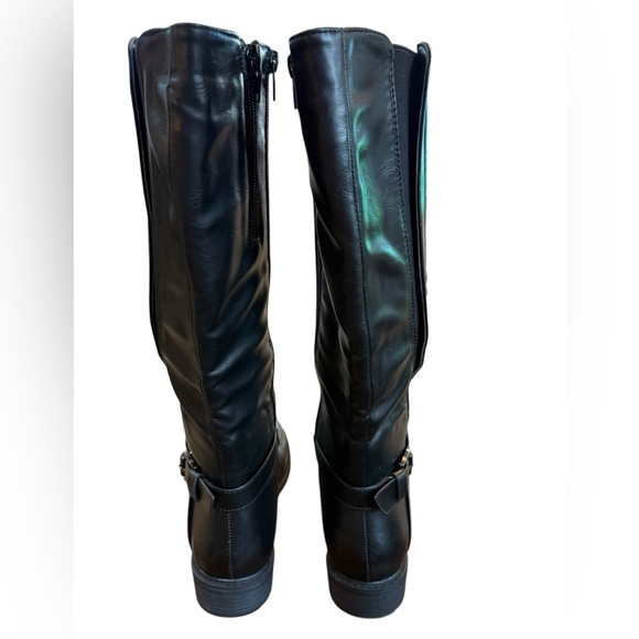 Pierre Dumas Barcelona black knee high boots Size 8M - Picture 13 of 16